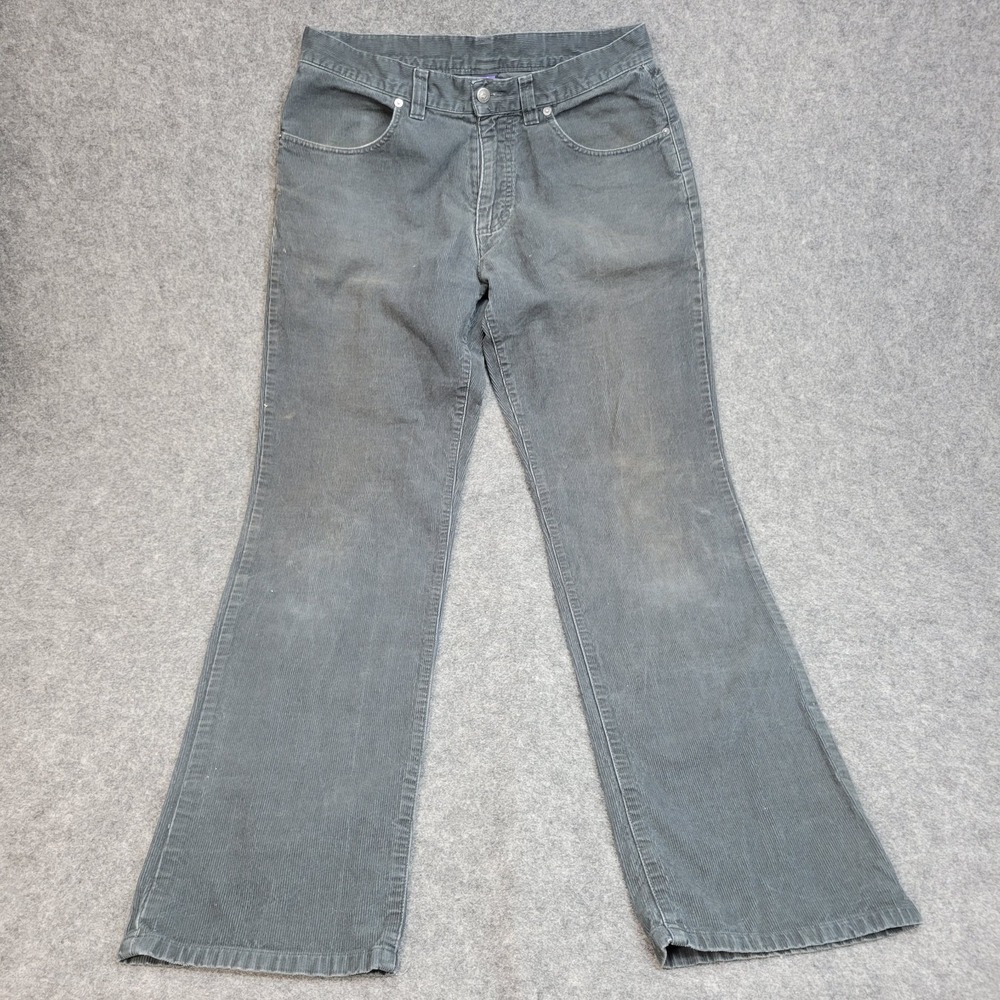 Patagonia Pants Mens 32R Dark Gray Corduroy Mid Rise Straight Leg Preppy Y2K - Picture 2 of 11